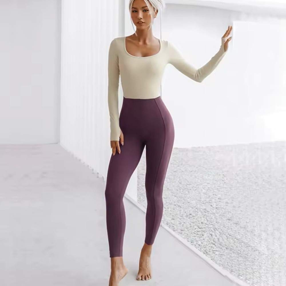 Women's Purple High-Waisted Leggings
